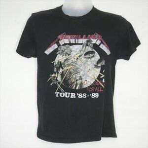 Metallica And Justice For All Tour 1988-1989 T-Shirt - Vintage Rock Band Tee